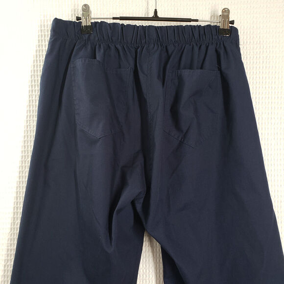 Blackstar Scrub Pants Womens XL Blue Bottoms Drawstring Elastic Waist Pockets - Picture 15 of 16